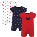 Hudson Baby Unisex Cotton Rompers 18 M 3 Pack