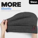 Beanie for Men/Women Knit Cuffed Soft Warm Winter Hat Unisex Stocking Cap (Gray)