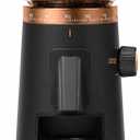 AMZCHEF 75-Setting Single Dose Coffee Grinder, 40mm Burr, <0.2g Retention | 40mm Burr, <0.2g Retention, 5-60s Timer, Magnetic Outlet, Vacuum Storage Cup, LED Light, Espresso, Pour-Over & French Press
