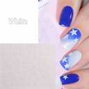 2 x 9 Sheets 4th of July Nail Stickers 3D Self-Adhesive Independence Day Nail Decals Accessories with Glitter Star Designs Red Blue Acrylic Nail Supplies for Women and Girls DIY Nails Decorations (Style 1)