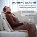 Mynt FSA Eligible HSA Approved Back Massager for Chair, Foldable Back Massager with Soothing Heat, Flexible Massage Chair Pad with Soft S-Curve Longer Track, Portable Rolling & Spot Chair Massager