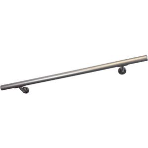DHR 6' Handrail Section - Silver - Stair Handrail - USA Made - Easy to Install