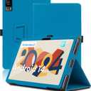 Case for Headwolf HPad6 12 inch, Headwolf HPad6 Tablet Case, Folding Stand Protective Cover with Pencil Holder and Wrist Strap, Full Protection. (Light Blue)