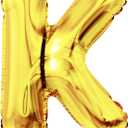 40 Inch Large Gold Letter K Foil Balloons, Foil Mylar Balloons for Birthday Party, Anniversaries, Graduation, Wedding Supplies Decorations