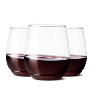 TOSSWARE POP 14oz Vino SET OF 12, Recyclable, Unbreakable & Crystal Clear Plastic Glasses, 12 Count (Pack of 1)