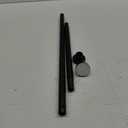 Ausemku Shower Curtain Rod 32-50 Inch Adjustable - 1 Inch Diameter Heavy Duty No drill Spring Tension Shower Rod, Non-Slip Rustproof Telescopic Rod for Bathroom, Black