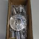 Modern Sputnik Chandelier Ceiling Light Fixtures, 6-Lights 22 Mid Century Industrial Metal Semi Flush Mount for Dining Room, Bedroom, Living Room-Glossy Silver