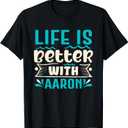 First Name Aaron Birthday T-Shirt Small