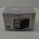 Toastmaster 2-Slice Cool Touch Toaster, black with stainless accent