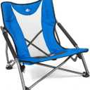 Cascade Mountain Tech Folding Camp Chair for Camping, Beach, Picnic, Barbqeues, Sporting Events with Carry Bag (Royal Blue)