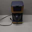 West Bend Timeless 12-Cup Programmable Coffee Maker with Brew Strength Selector for Hot and Iced Coffee, Includes 1-4 Cup Brew Option and Permanent Filter (Blue/Gold)