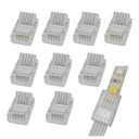 5 Pin 12mm LED Strip to Wire Connector rgbw Unwired Clips Solderless Adapter Terminal Extension Connection for Multicolor LED Strip Lights 12V 24V (Pack of 10)