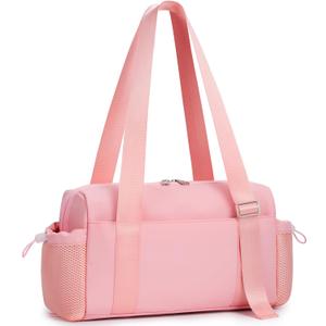 WLLWOO Small Gym Bag Wet Pocket Women Mini Tote Yoga Duffle Bag Lightweight Workout Bag for Dance Weekends Sports