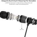 SoundMAGIC E11D USB-C in-Ear Stereo Headphones with 10mm Drivers, Metal Housing, L-Shaped Plug, in-Line Controller, HiFi Sound,Black