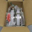 hykolity 10 inch Flush Mount LED Ceiling Light Fixture, 17W 1100lm, 2700K/3000K/3500K/4000K/5000K Adjustable Ceiling Lights, Brushed Nickel Saturn Dimmable Lighting for Hallway Bathroom - 2 Pack