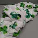 Horaldaily St. Patrick's Day Flannel Blanket Throw, Cute Watercolor Shamrock Soft Fuzzy Plush Cozy Fleece Blankets for Couch Sofa Bed Lounging, Ideal Gifts for Kids Adults Self, 50x60 (Green)