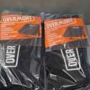 Overmont Oversized Folding Camping Chair - 450lbs Support with Padded Cushion Cooler Pockets - Heavy Duty Collapsible Chairs for Sports Garden Beach Fishing (2pcs, Black)