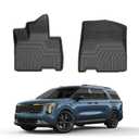 Mixsuper Floor mat for Kia Carnival MPV 2022-2026 8 Seats(Not for Hybrid or Prestige Models),All Weather TPE Floor Liners Protection for Carnival Accessories,1 Row Anti-Slip Car Mats, Black