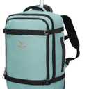 Hynes Eagle Rolling Backpack 42L Backpack with Wheels Airline Approved Carry on Luggage Laptop Travel Suitcase Bag for Women Men Mint Green