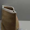 65L Woven Jute Laundry Hamper Basket for Clothes Boho Wicker Rope Baskets for Blanket in Living Room Bedroom Baby Nursery Hamper Bin for Kids 16"Wide 19"Tall