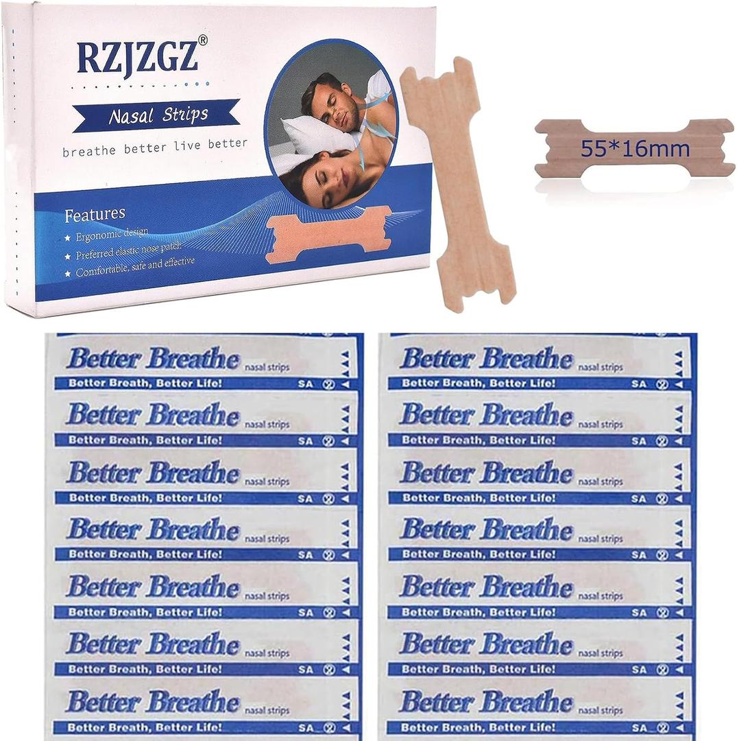 RZJZGZ Medium Breathe Improve Nasal Strips to Reduce Snoring Works Instantly to Improve Sleep, Relieve Nasal Congestion Due to Colds & Allergies (110 Pack)