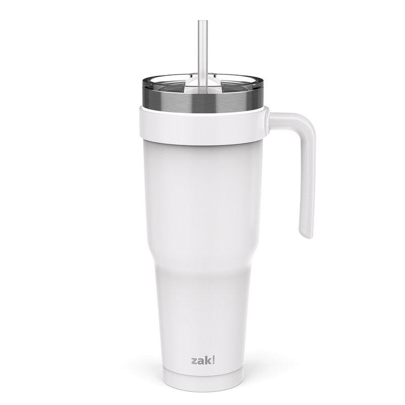 ZAK! 2 In 1 Lid 40 Oz Tumbler White