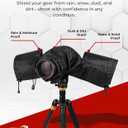 2 x REFLEX CAMERA Universal Protective Waterproof DSLR/SLR Rain Cover with Drawstring Sleeves & Clear Viewing Window for Sony, Canon, Nikon, Panasonic, Lightweight Nylon Protection for All-Weather Outdoor