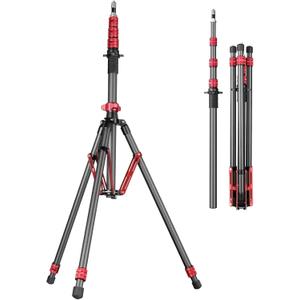 FreeSea Light Stand Carbon Fiber, Adjustable Tripod Stand for Photography, 260cm/102inch Studio Sturdy Tripod for Speedlite Flash Softbox Strobe Light Camera with Carrying Bag