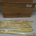 Metal Arch Stand and Cover Set,1 White Spandex Fitted Backdrop with 1 Gold Wedding Arched Stand Frame for Parties Birthday Baby Shower Bridal Banquet Decoration (6FT)