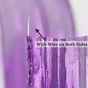 MEEDEE Purple Metallic Wired Ribbon 2.5 Inch Metallic Trim Crinkle Wired Ribbons Purple Ribbon for Gift Wrapping, Christmas Tree, Wreath Supplies, Large Bow Making (10 Yards) (Puprle)