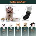 EXPAWLORER Anti Slip Dog Socks to Prevent Licking Paws, Dog Shoes for Hot Pavement, Dog Booties for Hardwood Floors, Dog Boots & Paw Protectors with Grippers for Small Medium Large Senior Dogs Black L