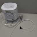 Dehumidifier with Drain Hose. Litever Small Portable Dehumidifier. Auto-OFF. Drain Hose for Continuous Drainage. Effective for Small Bathroom Pantry Closet Basement Wardrobe Gun safe RV Trailer Camper