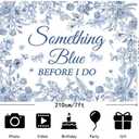 7x5ft Something Blue Before I Do Bridal Shower Backdrop Floral Theme Something Blue Before I Do Banner for Bachelorette Engagement Wedding Party Supplies