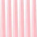 10" Classic Taper Candles, Blush Pink, 12-Pack, 7-8 Hours Long Burning, Unscented Tall Candlesticks