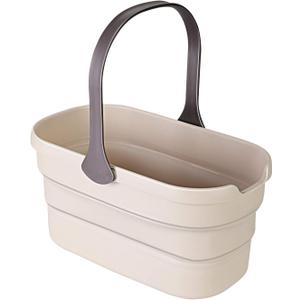 Eyliden Collapsible Bucket, Bucket for Cleaning Mop, 10L(2.6Gallon) Multiuse Foldable Water Pail, Portable Handy Basket for Cleaning Mop, Camping, Tailgating and More (Brown)