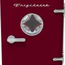 Frigidaire Retro 9-Can Mini Personal Fridge Portable Cooler for Car, Office, Bedroom, Dorm Room, or Cabin, 11.8" D x 7.1" W x 10.1" H, Red