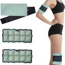 Ice Pack for Injuries Reusable (2-Pack) - Hot & Cold Therapy Gel Pack, Adjustable Cold Compress & Microwaveable Heat Pad for Knee, Ankle, Neck & Elbow Pain Relief