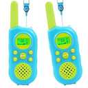 VOOPON Walkie Talkies for Kids 22 Channels Long Range 2 Way Radio Toys for 3-12 Ages with LCD Flash Light, Birthday Gifts for 4 5 6 7 8 9 Years Old Boys Girls for Camping Hiking Indoor Outdoor (Blue)