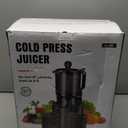 Juicer Machines with 5.8" Large Feed Chute, Cold Press Juicer for Whole Vegetables and Fruits 400W, Slow Masticating juicer Easy to Clean Juice Extractor Machine High Juice Yield (Titanium Gray)