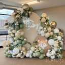 Sage Green Balloon Garland Arch Kit 165pcs Sage Green Sand White Apricot Blush Apricot Chrome Gold Balloons for Baby Shower Bridal Shower Birthday Engagement Party Decorations