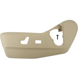 MOTOALL Front Left Driver Seat Trim Track Cover Side Tan Beige Outer Power Seat Switch Panel Bezel Seat Track Shield Cover Trim for Chrysler Town & Country 2011-2016 for Dodge Grand Caravan 2011-2019