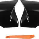X AUTOHAUX 1 Pair Car Rear View Driver Passenger Side Mirror Cover Cap Replacement Gloss Black for BMW X1 F48 2 Series F45 F46 2016-2023 Mirror Guard Covers Exterior Trims