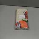 2 x Blue Orange Fall Thanksgiving Pillow Covers 18X18 Set of 2, Autumn Pumpkin Print Chinoiserie Decorative Throw Pillow Covers Outdoor Farmhouse Seasonal Cushion Cases Couch Sofa Bed Decor