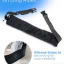 SeatSleeper Travel Pillow Alternative Stops Bobbing | Airplane Head Straps and Car Support Band | Great on Travel Upright | Super Comfy Neck Support | Small & Compact  (Grey & Black)