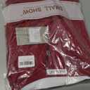 Smallshow Women's V Neck Bodycon Maternity Dress Side Ruched Pregnancy Clothes (X-Large, Wine)