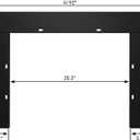 Rodalflame Electric Fireplace Insert Trim Kit for 33" W x 25" H, Black