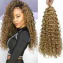 ENBEAUTIFUL 18 Inch 8 Packs Curly Crochet Hair Beach Curl Water Wave Deep Wave Wavy Braids For Black Women (18 Inch, 8 Packs, 27#)