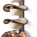 Cowboy Hat Holder Rustic Wood Arrow Design Hat Organizer 4 Pieces Cowboy Hat Rack Western Decor Hat Storage Hanger for Display and Organization Walnut