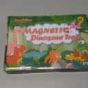 Toys for Toddlers, 11 Magnetic Wooden Dinosaur Train Set, Montessori Toys for Toddlers, Preschool Educational Material for Kids, Birthday Gifts for Boys, Girls