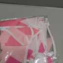 32Ft Rose Hot Pink Pennant Banner Fabric Triangle Flag Cotton Bunting Garland Kit for Wedding Birthday Baby Shower Anniversary Party Home Nursery Outdoor Garden Hanging Festivals Decoration (36Pcs)